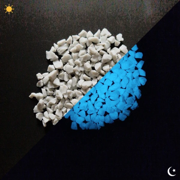Graviers luminescents - Blanc, 4/8 cm