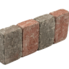 Bordurette tambourinée, nuancé de rouge et de noir, 14,5 x 21,75 x 8 cm