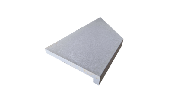 Margelles de piscine, couleur Cendre (gris clair) 58 x 58 x 82,02 x 116 cm