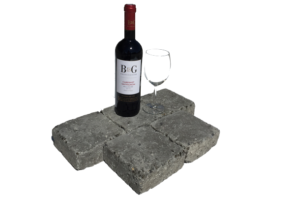 Pavé cave à vin de couleur anthracite, 14,5 x 14,5 x 6 cm