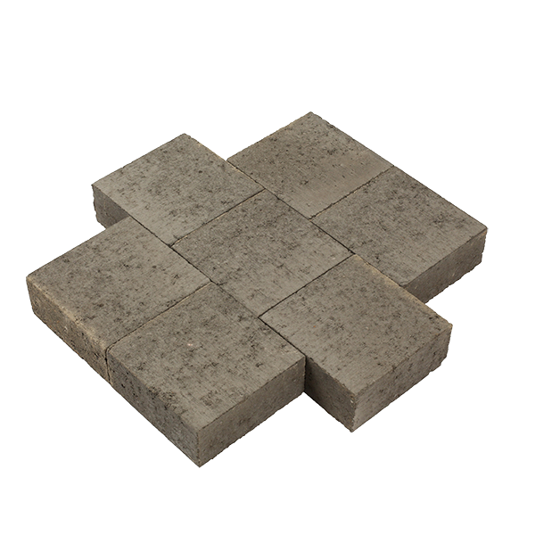 Pavé béton franc, anthracite, 14,5 x 14,5 x 6cm