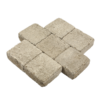 Pavé béton tambouriné, gris clair, 11 x 11 x 6 cm