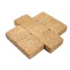 Pavé béton tambouriné, jaune/beige,