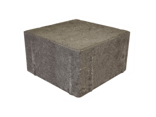 Pavé béton chanfreiné, de couleur Cendre (gris clair), 14,5 x 14,5 x 8