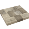 Pavé béton franc, nuancé de gris et de noir, 14,5 x 14,5 x 6 cm et 14,5 x 21,75 x 6 cm