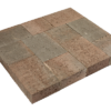 Pavé béton franc, nuancé de brun et de noir, 14,5 x 14,5 x 6 cm et 14,5 x 21,75 x 6 cm