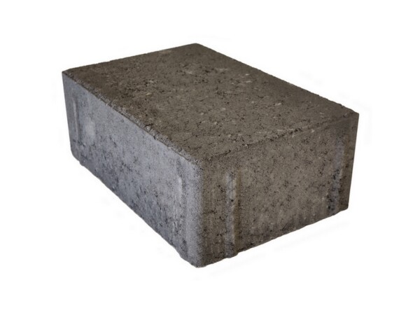 Pavé béton chanfreiné, de couleur Cendre (gris clair)